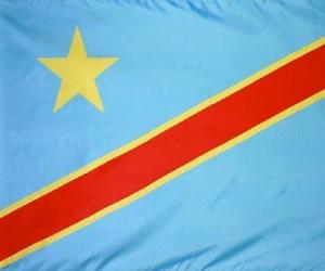 yapboz Kongo Demokratik Cumhuriyeti bayrağı
